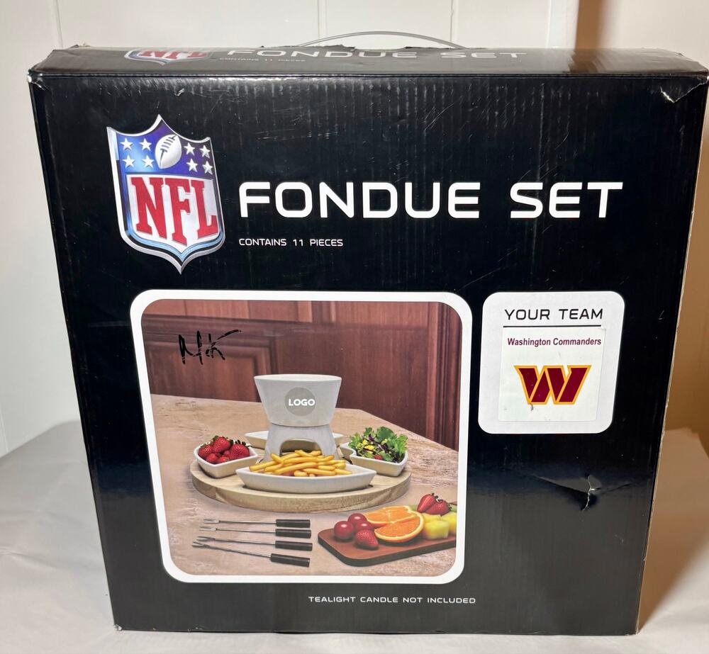 Washington Commanders NFL Fondue Set- 11 Pieces- New in Box
